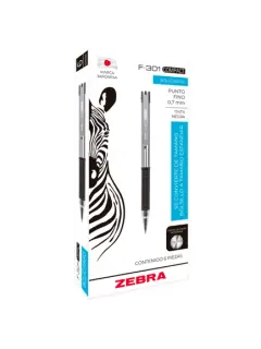 Boligrafo Zebra F301 .7mm Rotulador Negro CJ12
