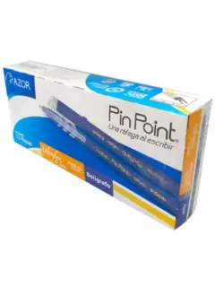 Bolígrafo Azor Pin Point Azul Punto Ultrafino CJ12